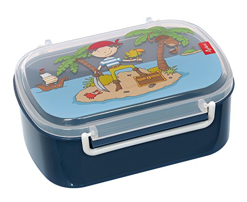 SIGIKID 25004 Brotzeitbox Sammy Samoa Lunchbox BPA-frei Mädchen und Jungen Lunchbox empfohlen ab 2 Jahren blau, 17 x 11 x 7 cm