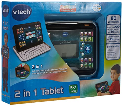 VTech 80-155504 Tablet 2-in-1, white/black, único