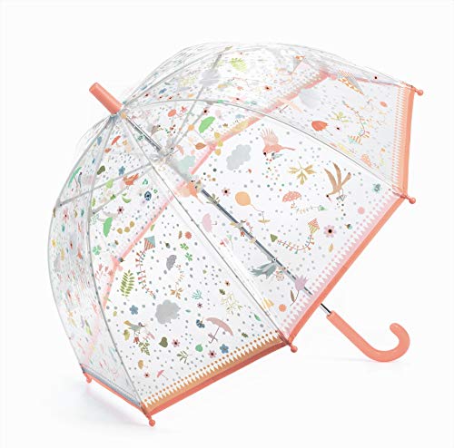 DJECO Kleiner Regenschirm, leicht, Zubehör, Jugendliche, Unisex, mehrfarbig, Einheitsgröße