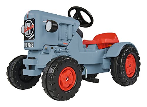 BIG - Traktor Eicher Diesel ED 16 - Trettraktor mit 3-Stufen Sitzverstellung, Kinderfahrzeug mit Präzisionskettenantrieb, Tretfahrzeug für Kinder ab 3 Jahren