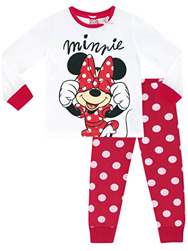 Disney Minni Maus Mädchen Minnie Mouse Schlafanzug 122
