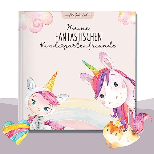 lila liebt dich / Einhorn Freundebuch Kindergarten Mädchen - Unvergessliche Kindergartenmomente festhalten