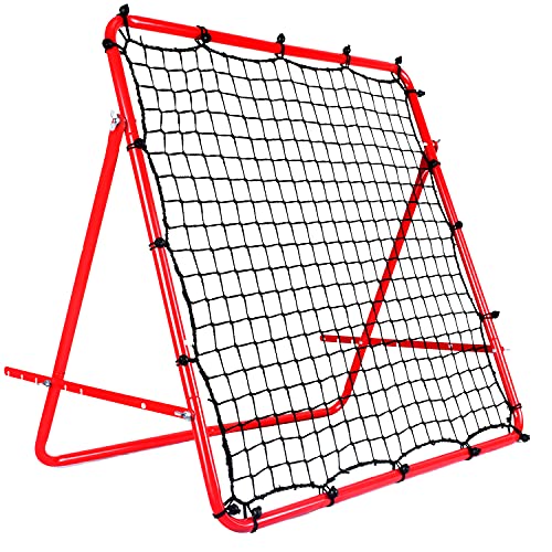 OYE Faltbares Fußball-Trainings-Rebounder-Netz mit verdicktem Rohr und Seil, Fußball-Rückprallnetz, Trainings-Fußball-Rückschlag-Zielnetz für Kinder und Jugendliche