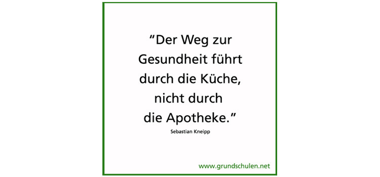 Sebastian Kneipp Zitat 